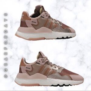 🆕 ADIDAS Nite Joggers Women’s Rose Gold Running